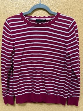 Banana Republic Women's Res Striped Long-Sleeve Sweater - Size Medium